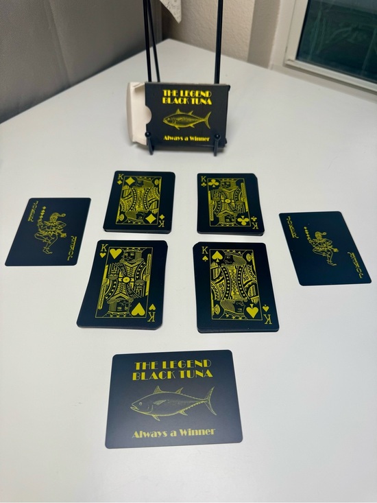 Other - Collector’s Black & Gold Playing Cards. Water resistant. Complete set.